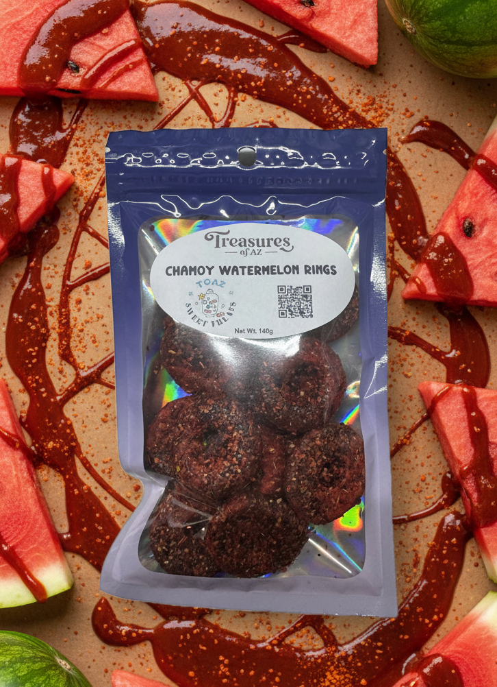 Chamoy Watermelon Rings
