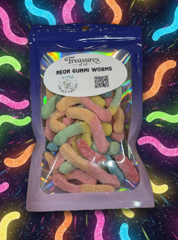 Neon Gummi Worms