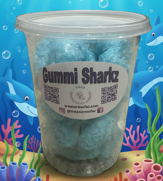 Freeze Dried Gummi Sharks