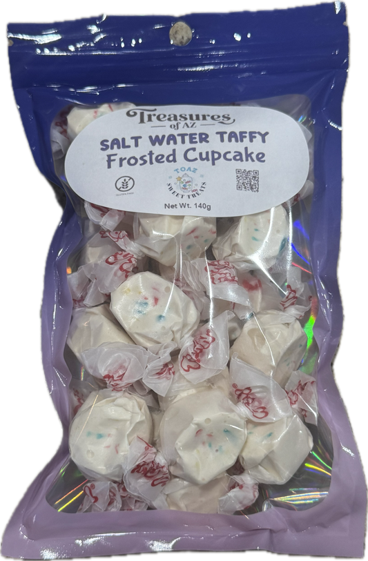 Salt Water Taffy Frosted Cupcake