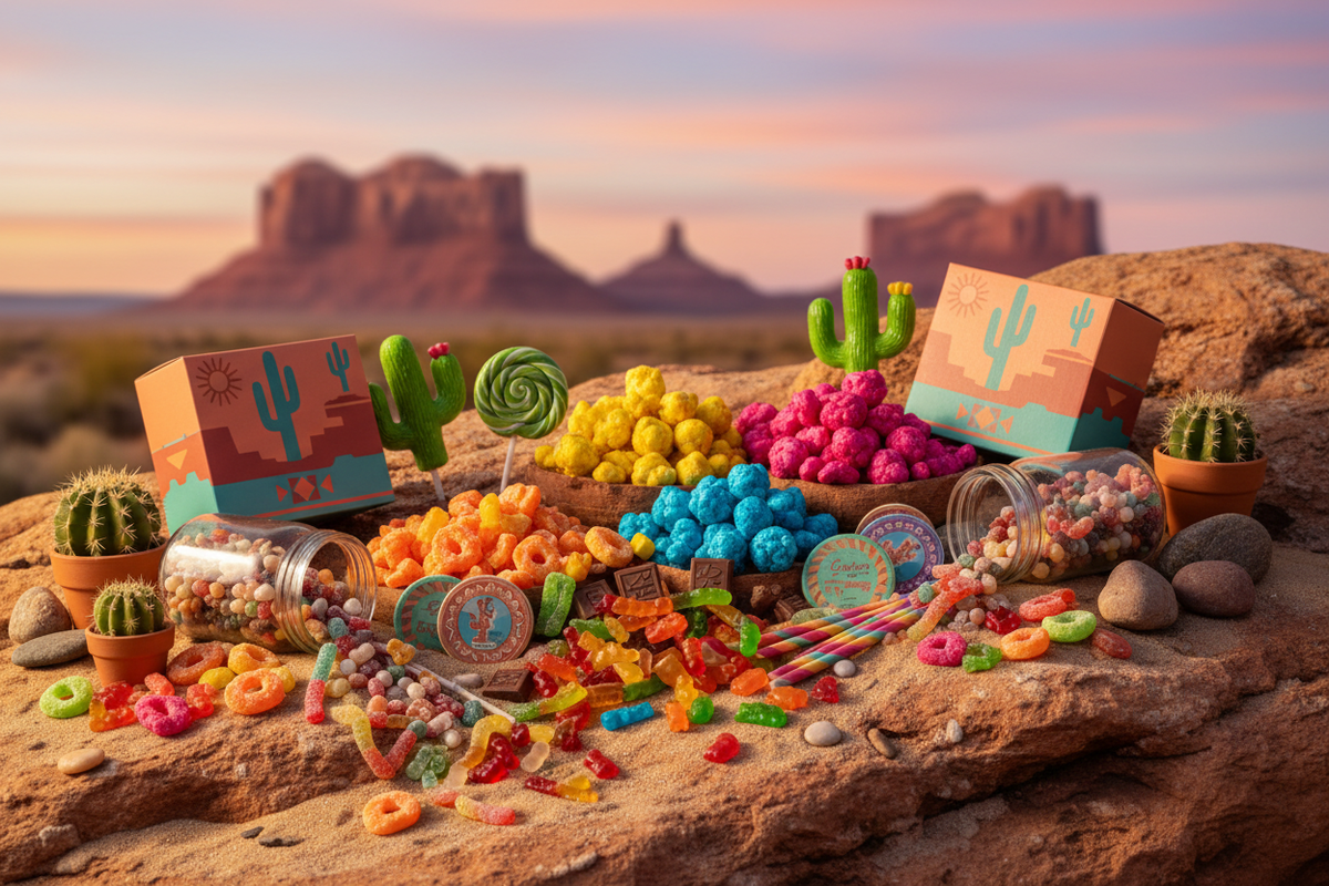 Southwest Gummy & Freeze-Dried Candy Banner